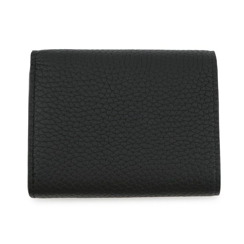 ルイヴィトン 三つ折り財布 トリヨンレザー ポルトフォイユ・カプシーヌ タイニー M12149 ブラック 黒