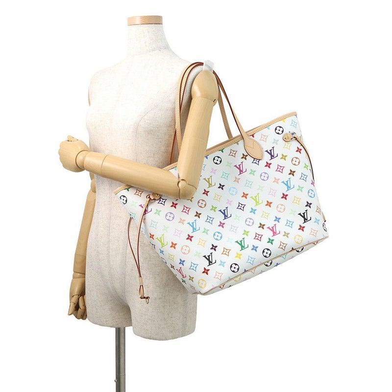 ルイヴィトン トートバッグ モノグラム LV × TM ネヴァーフルMM ポーチ付き M27787 村上隆 コラボ