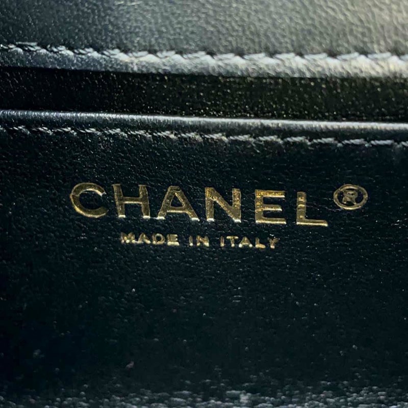 シャネル チェーンショルダーバッグ ミニ マトラッセ ココマーク AS3456 CHANEL ハート 黒