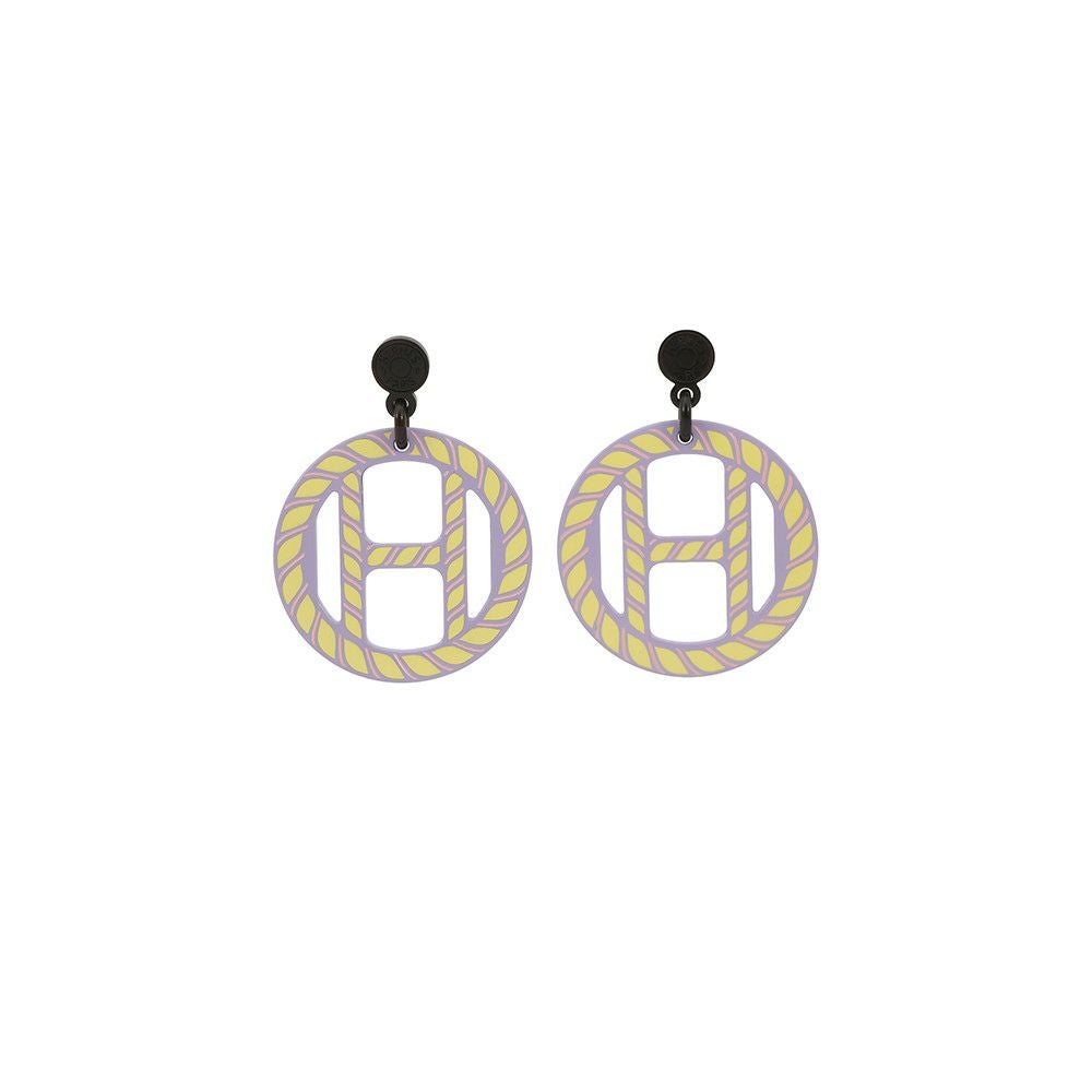 エルメス ピアス Hエキップ ノーティック バッファローホーン HERMES