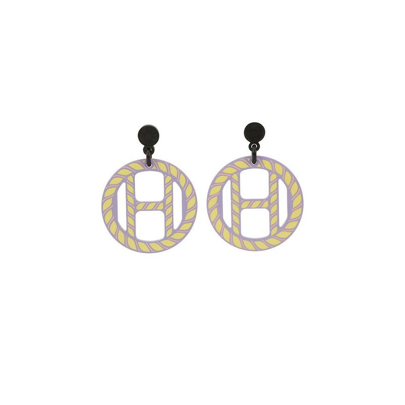 エルメス ピアス Hエキップ ノーティック バッファローホーン HERMES アクセサリー