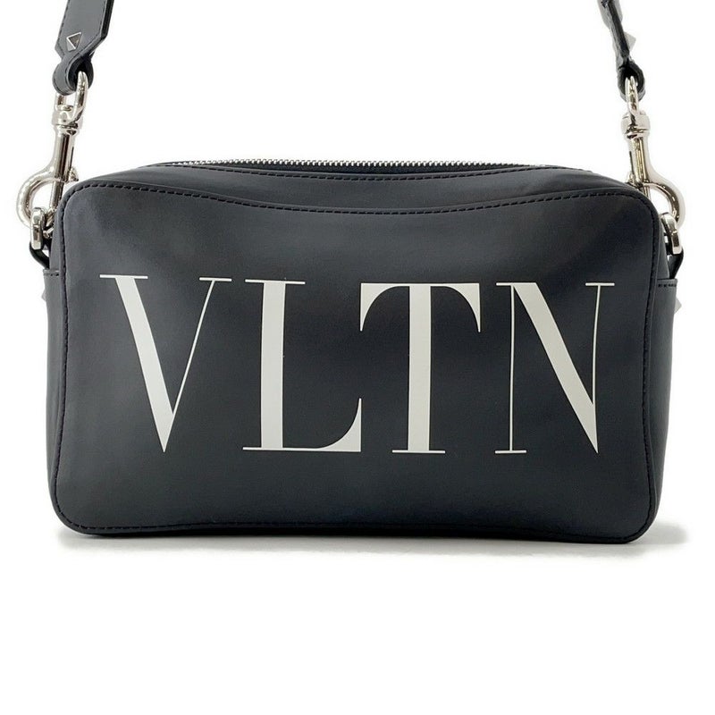 ヴァレンティノ・ガラヴァーニ ショルダーバッグ VLTNロゴ レザー 4Y2B0704WJW VALENTINO バッグ 黒