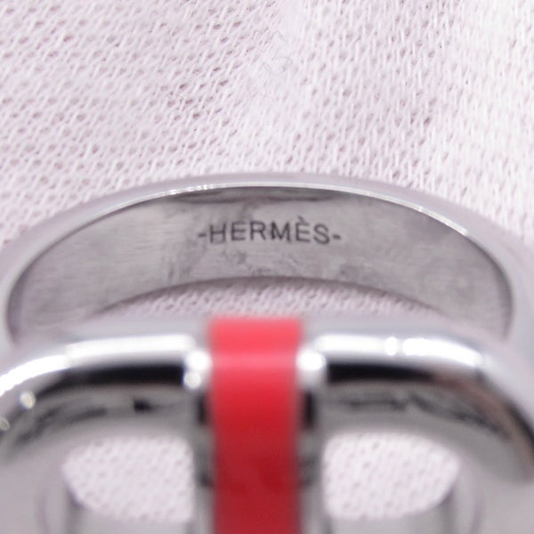 エルメス リング マイヨン  オランジュ・フィールド/シルバー金具 サイズT50 HERMES メンズ 指輪