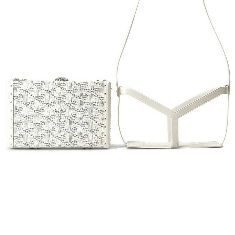 ゴヤール ショルダーバッグ ミノディエール PVC レザー MINA08PMLTY50CL50P GOYARD トランク 白