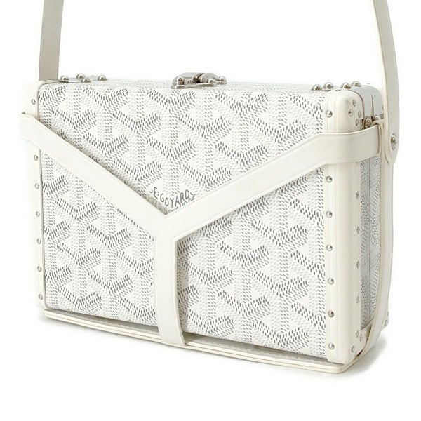 ゴヤール ショルダーバッグ ミノディエール PVC レザー MINA08PMLTY50CL50P GOYARD トランク 白