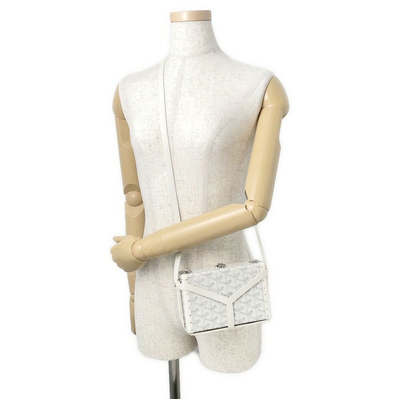 ゴヤール ショルダーバッグ ミノディエール PVC レザー MINA08PMLTY50CL50P GOYARD トランク 白