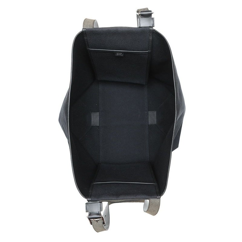 エルメス トートバッグ エトリヴィエール・ポケット ブラック/シルバー金具ヴァッシュハンター/スイフト/トワルゴエラン U刻印 黒