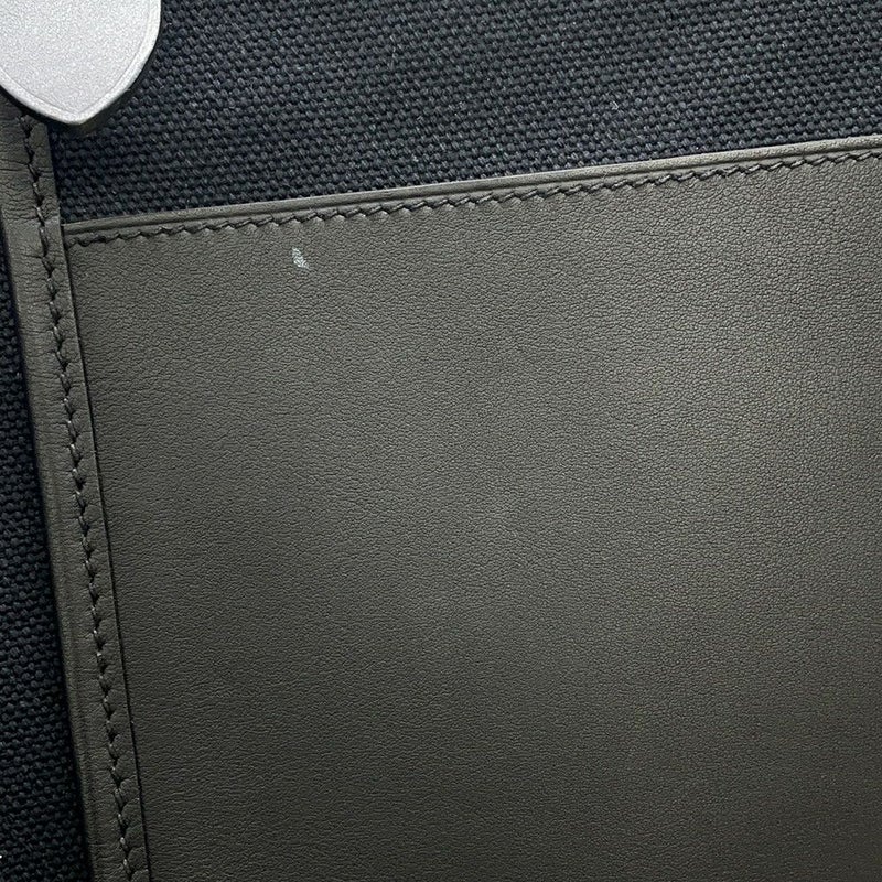 エルメス トートバッグ エトリヴィエール・ポケット ブラック/シルバー金具ヴァッシュハンター/スイフト/トワルゴエラン U刻印 黒