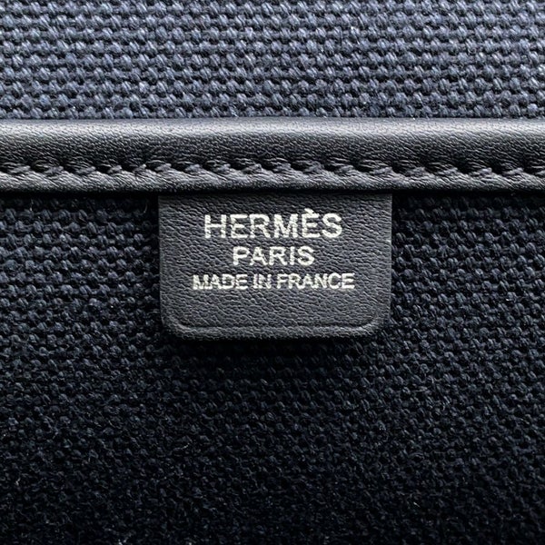 エルメス トートバッグ エトリヴィエール・ポケット ブラック/シルバー金具ヴァッシュハンター/スイフト/トワルゴエラン U刻印 黒