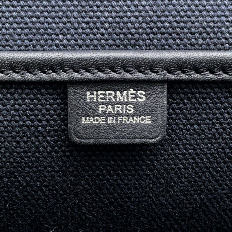 エルメス トートバッグ エトリヴィエール・ポケット ブラック/シルバー金具ヴァッシュハンター/スイフト/トワルゴエラン U刻印 黒