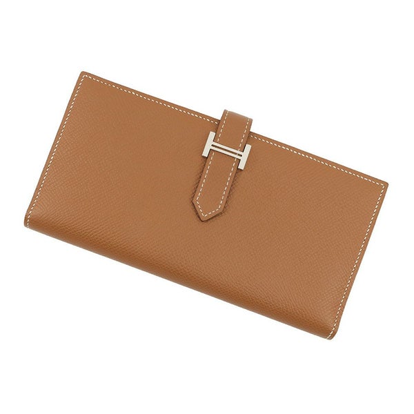 エルメス 長財布 ベアンスフレ ゴールド/シルバー金具 エプソン C刻印 HERMES 財布
