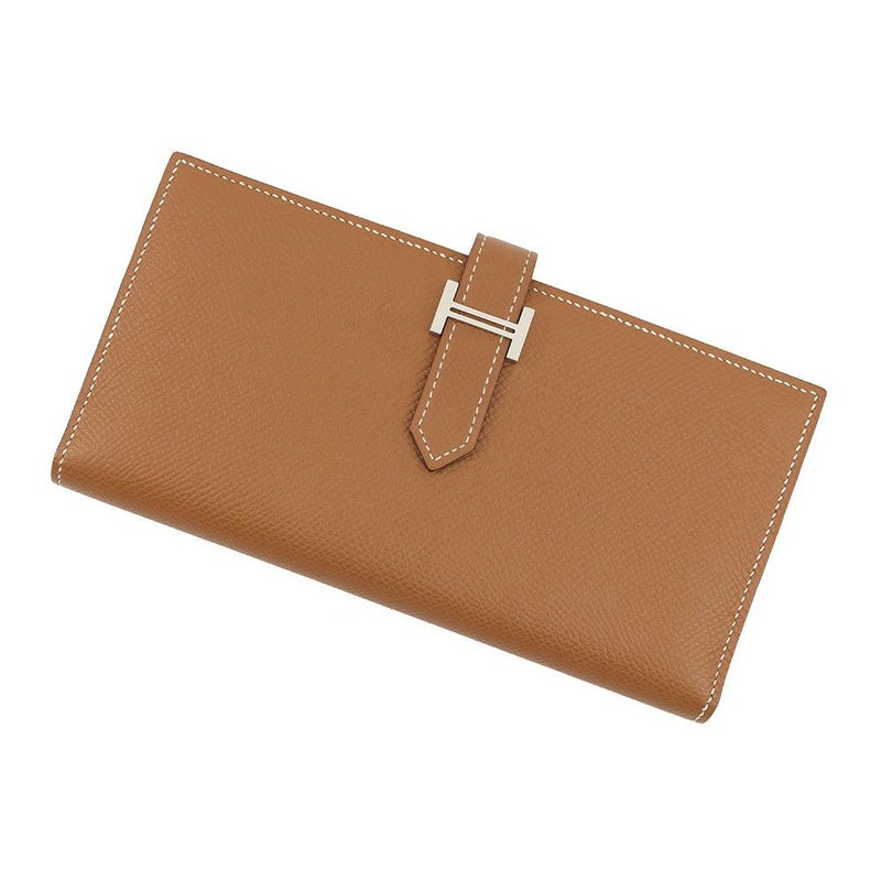 エルメス 長財布 ベアンスフレ ゴールド/シルバー金具 エプソン C刻印 HERMES 財布