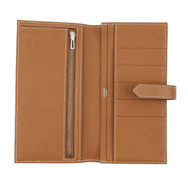 エルメス 長財布 ベアンスフレ ゴールド/シルバー金具 エプソン C刻印 HERMES 財布