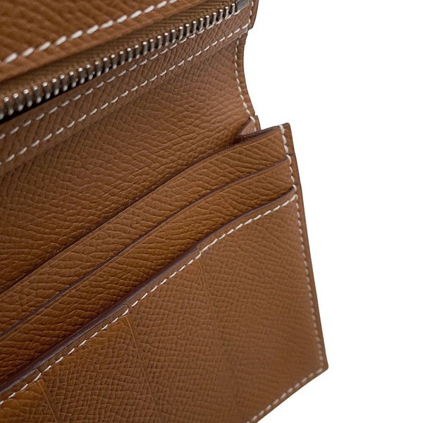 エルメス 長財布 ベアンスフレ ゴールド/シルバー金具 エプソン C刻印 HERMES 財布