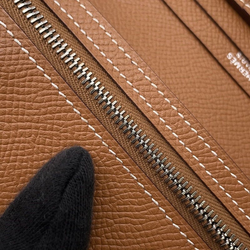 エルメス 長財布 ベアンスフレ ゴールド/シルバー金具 エプソン C刻印 HERMES 財布