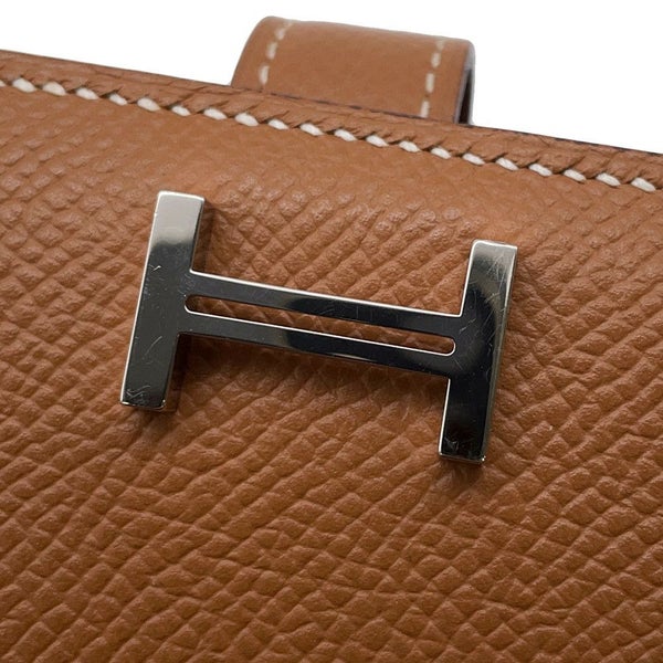 エルメス 長財布 ベアンスフレ ゴールド/シルバー金具 エプソン C刻印 HERMES 財布
