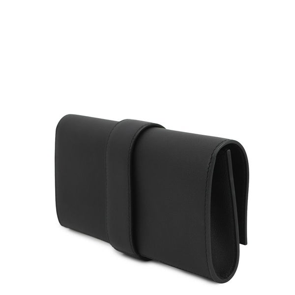 エルメス ポシェットメドール ブラック/ゴールド金具 スイフト X刻印 HERMES バッグ 黒