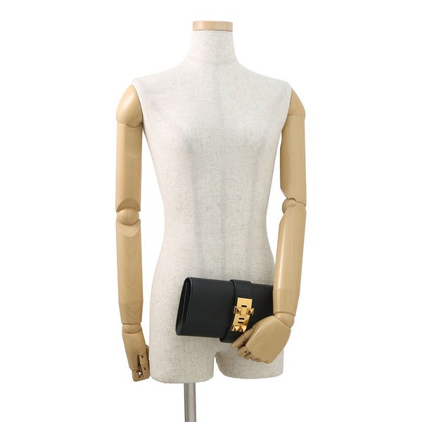 エルメス ポシェットメドール ブラック/ゴールド金具 スイフト X刻印 HERMES バッグ 黒