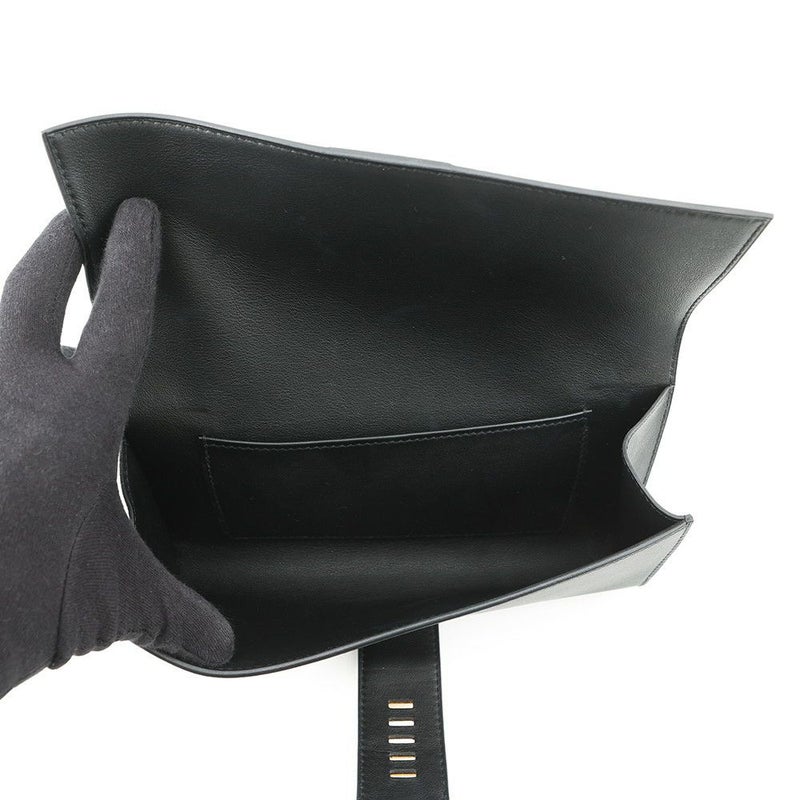 エルメス ポシェットメドール ブラック/ゴールド金具 スイフト X刻印 HERMES バッグ 黒