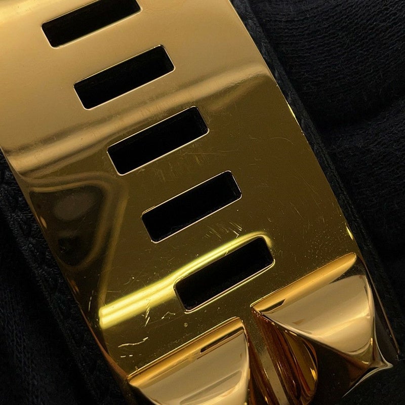 エルメス ポシェットメドール ブラック/ゴールド金具 スイフト X刻印 HERMES バッグ 黒