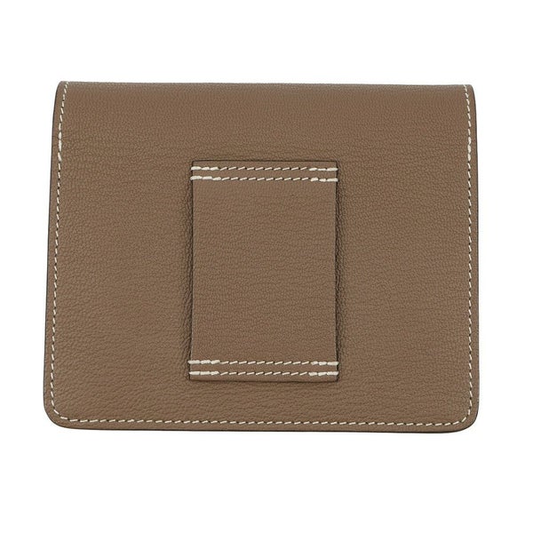 エルメス 財布 ロウリス ルリ エトゥープ/シャンパンゴールド金具 シェブルミゾル U刻印 HERMES 財布