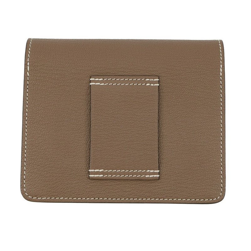 エルメス 財布 ロウリス ルリ エトゥープ/シャンパンゴールド金具 シェブルミゾル U刻印 HERMES 財布