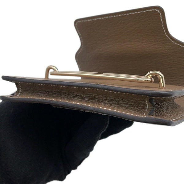 エルメス 財布 ロウリス ルリ エトゥープ/シャンパンゴールド金具 シェブルミゾル U刻印 HERMES 財布