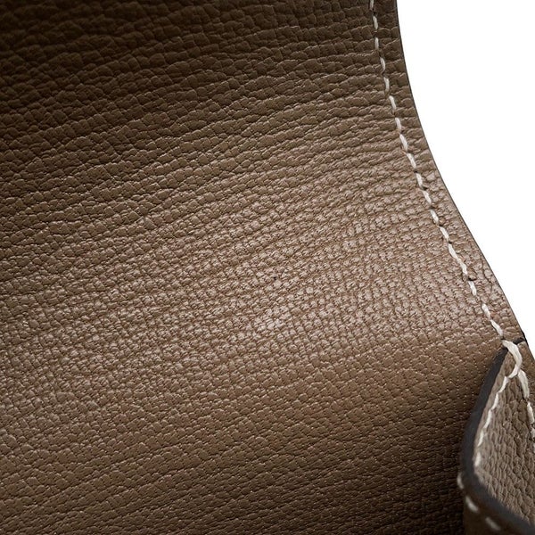 エルメス 財布 ロウリス ルリ エトゥープ/シャンパンゴールド金具 シェブルミゾル U刻印 HERMES 財布