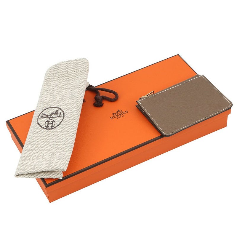 エルメス 財布 ロウリス ルリ エトゥープ/シャンパンゴールド金具 シェブルミゾル U刻印 HERMES 財布