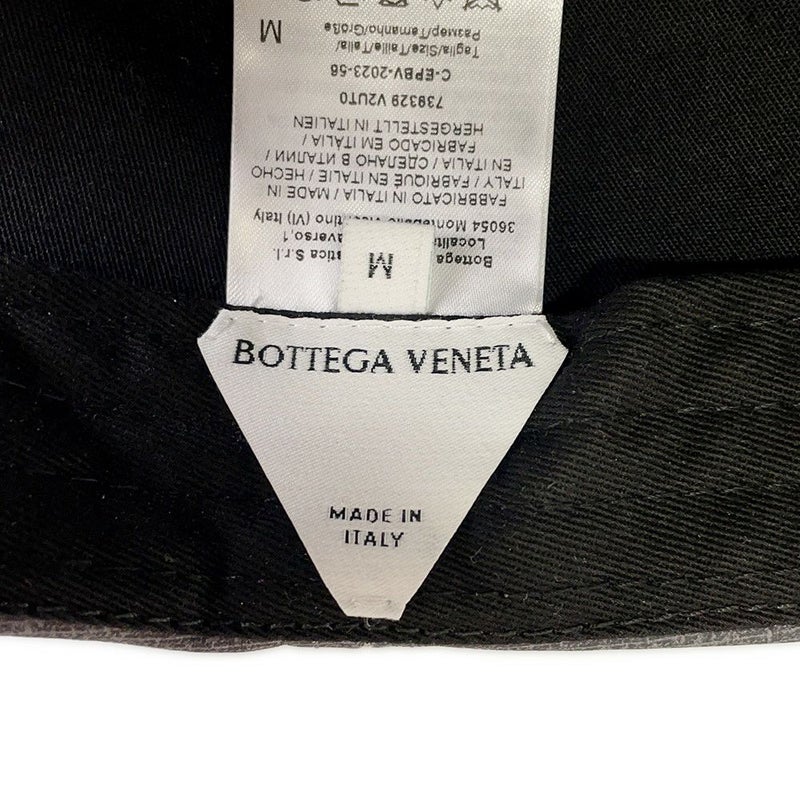 ボッテガヴェネタ キャップ ジャージィプリント  ヌバックレザー サイズM 739329 BOTTEGA VENETA 帽子