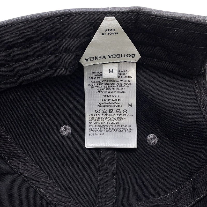 ボッテガヴェネタ キャップ ジャージィプリント  ヌバックレザー サイズM 739329 BOTTEGA VENETA 帽子