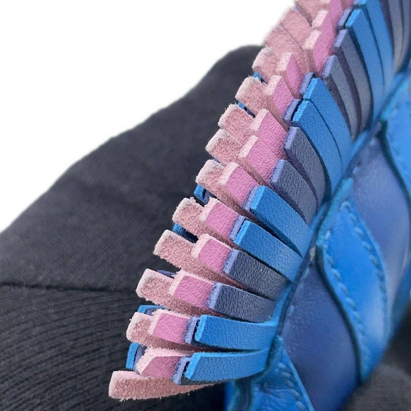 ルメス バッグチャーム ジージー・サバンナ ブルーサフィール/ブルーフランス/モーヴシルベストル ラムスキン Z刻印