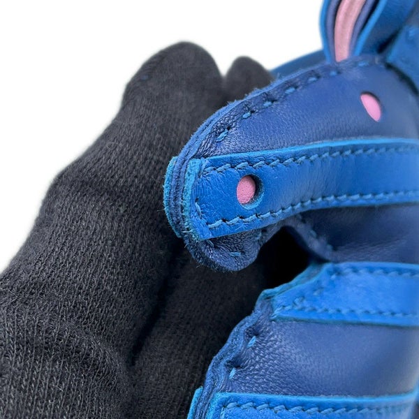 ルメス バッグチャーム ジージー・サバンナ ブルーサフィール/ブルーフランス/モーヴシルベストル ラムスキン Z刻印