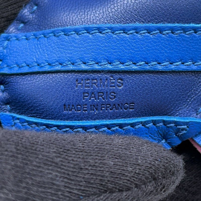 ルメス バッグチャーム ジージー・サバンナ ブルーサフィール/ブルーフランス/モーヴシルベストル ラムスキン Z刻印