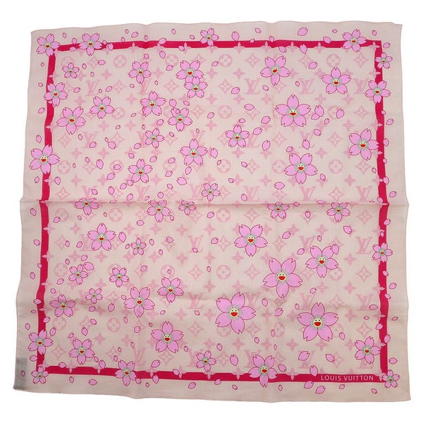 ルイヴィトン ハンカチ モノグラム・チェリーブロッサムバンダナ コットン M71921 村上隆コラボ