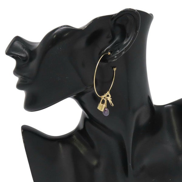 ルイヴィトン ピアス クレオール フープ 淡水パール K18YGイエローゴールド Q96000 真珠 LOUIS VUITTON