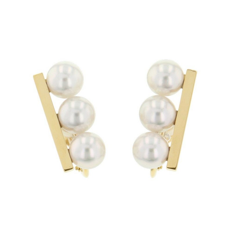 タサキ イヤリング バランス ネオ イヤリング あこや真珠 パール K18YGイエローゴールド E-4315-18KYG TASAKI ジュエリー