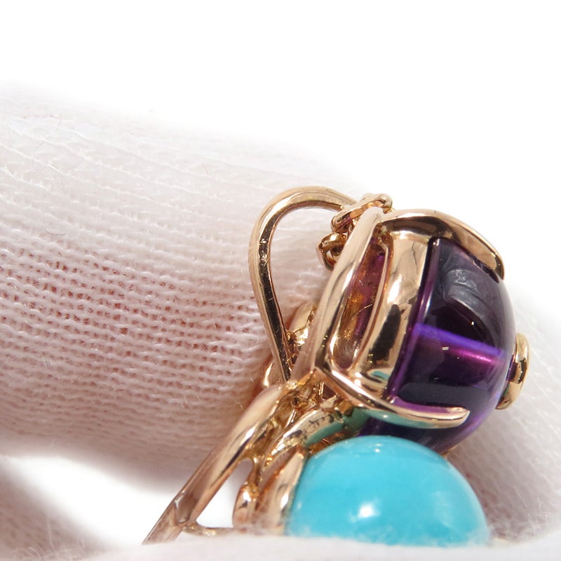カルティエ ネックレス デリス ドゥ ゴア ネックレス アメシスト/ターコイズ/ダイヤモンド K18PGピンクゴールド Cartier