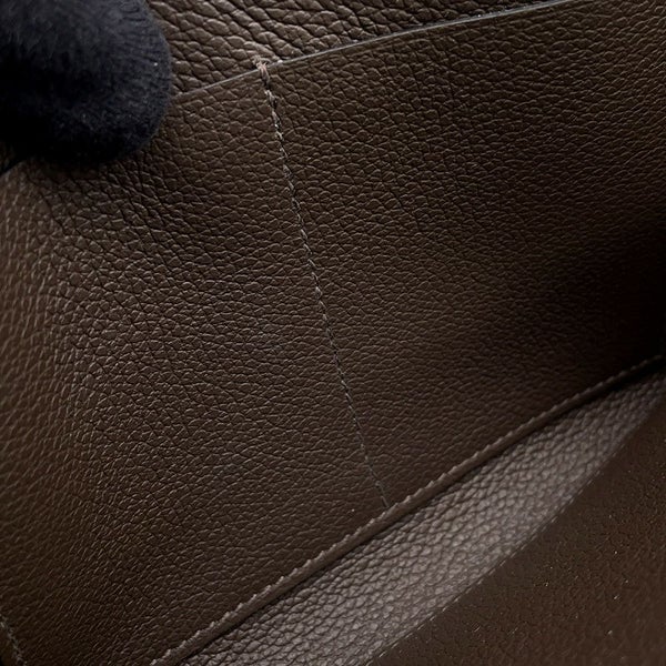 エルメス ケリーウォレット ロング トゥーゴー モカ/シルバー金具 エバーカラー K刻印 財布