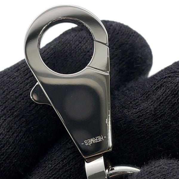 エルメス ショルダーストラップ バンドリエール サングル コルダージュ ヴェールヴェルティゴ/ホワイト/シルバー金具 K刻印