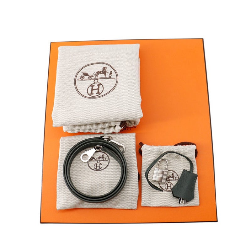 エルメス ハンドバッグ ケリー25 外縫い ヴェールマングローブ/シルバー金具 エプソン K刻印 ２wayショルダー