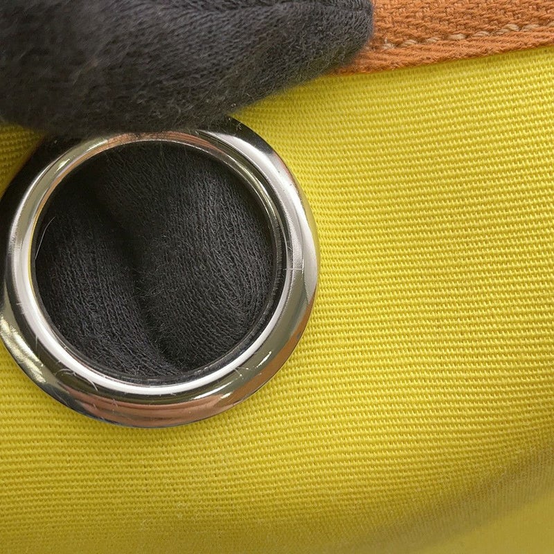 エルメス エールバッグジップPM ルトゥルネ シトロン/ナチュラル/シルバー金具 トワルオフィシエ/ヴァッシュハンター B刻印 ２way