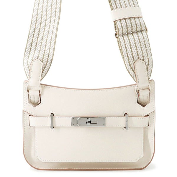 エルメス ジプシエール ミニ グリスペール/シルバー金具 スイフト K刻印 バンドリエール サングル コルダージュ