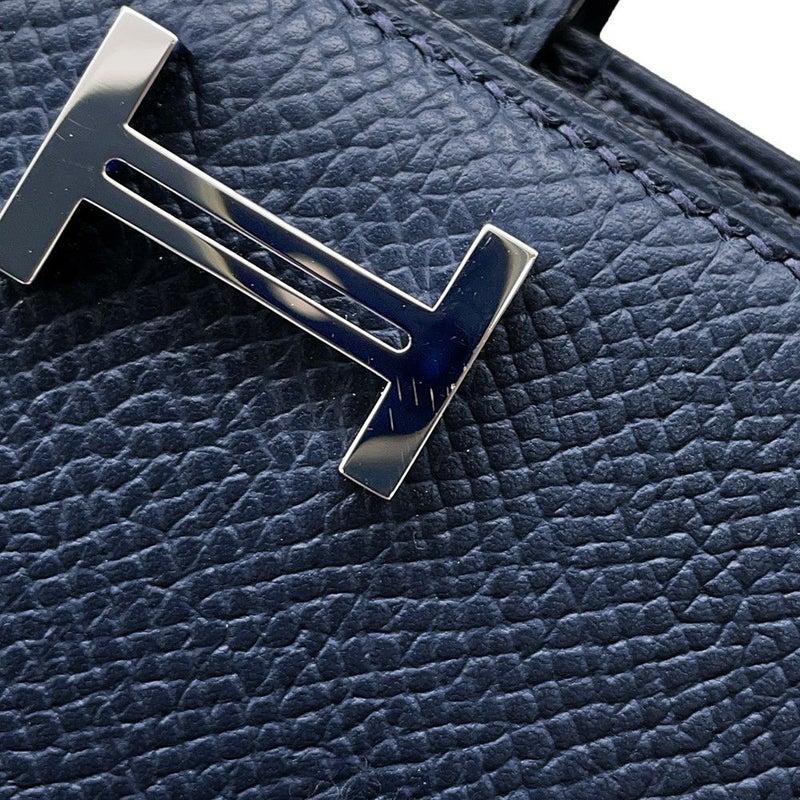 エルメス 長財布 ベアンスフレ ブルーサフィール/シルバー金具 エプソン K刻印 財布