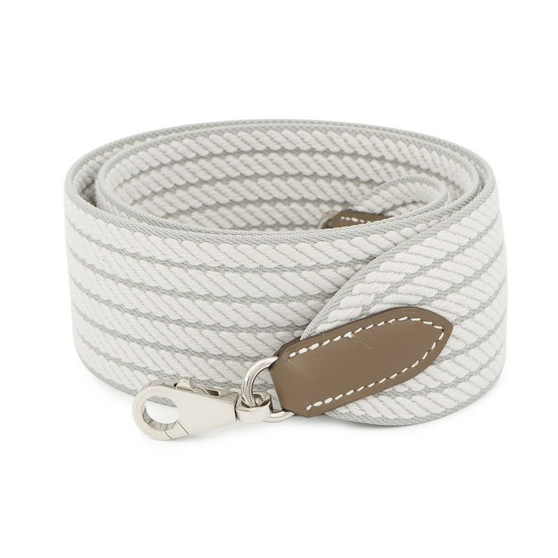 エルメス ショルダーストラップ バンドリエール サングル コルタージュ グリスペール/エトゥープ/シルバー金具 W刻印