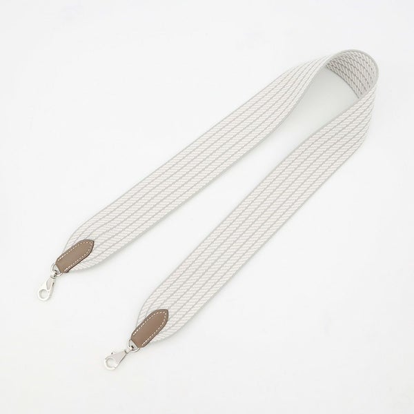 エルメス ショルダーストラップ バンドリエール サングル コルタージュ グリスペール/エトゥープ/シルバー金具 W刻印