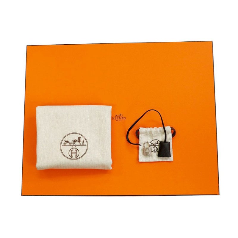 エルメス ブリーフケース ヴィクトリア2 12H ブラック/シルバー金具 トリヨンクレマンス W刻印 メンズ 黒