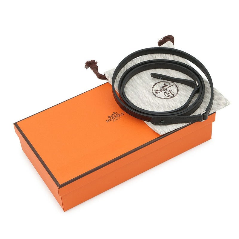 エルメス ケリーウォレット ロング トゥーゴー ブラック/シルバー金具 ボックスカーフ U刻印 HERMES 財布 黒