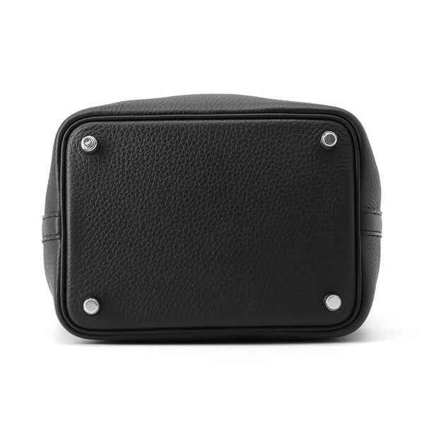 エルメス ハンドバッグ ピコタンロックPM ブラック/シルバー金具 トリヨンクレマンス K刻印 黒