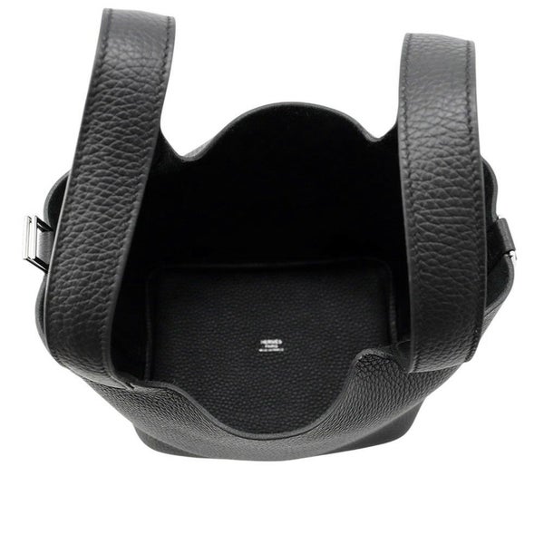 エルメス ハンドバッグ ピコタンロックPM ブラック/シルバー金具 トリヨンクレマンス K刻印 黒